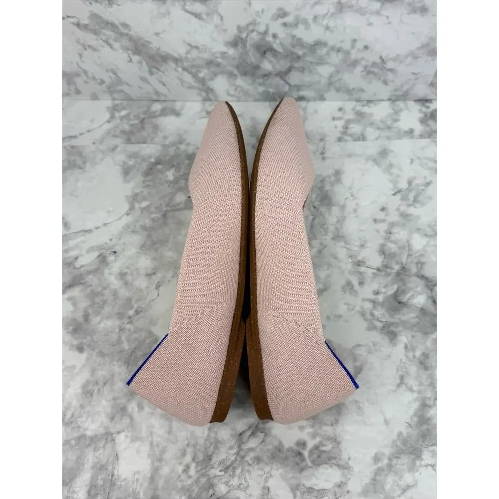 ROTHY’S The Point II Ballet Flat Slip On Comfortable Blush Pink Sz 8.5